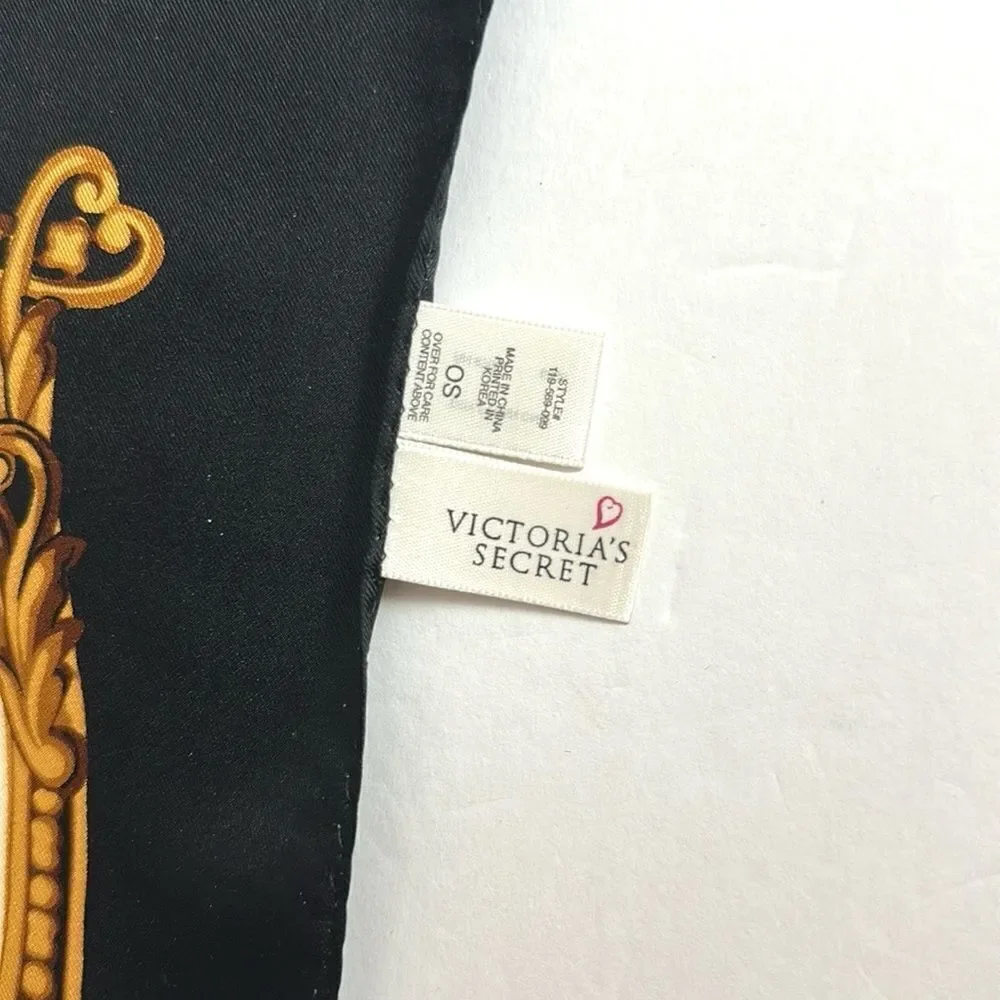 Victoria's Secret London Silk Perfume Chain Print Square Scarf